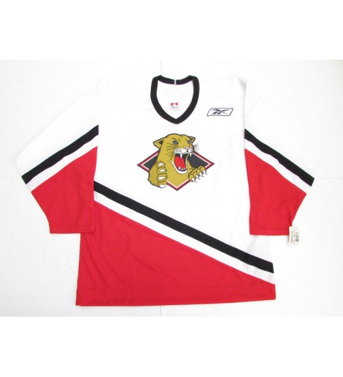 Custom WHL Prince George Cougars 1996 09 Home Hockey Jersey White